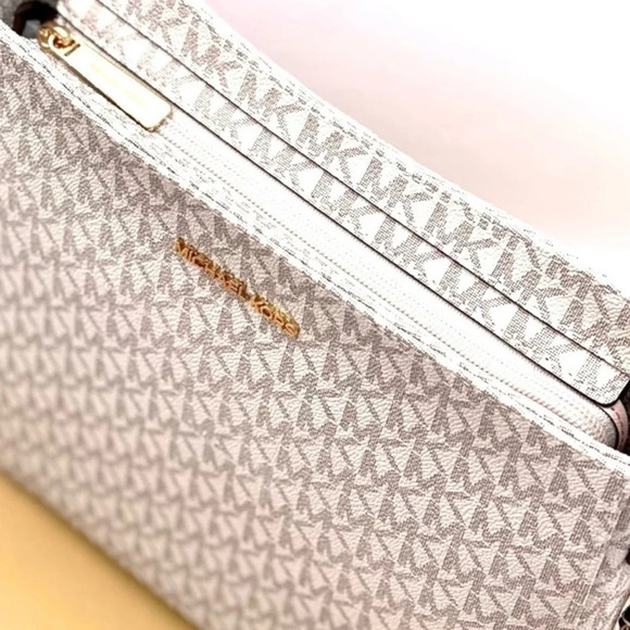 Michael Kors Large Messenger Crossbody Bag Powder Blush Multi - Picture 5 of 13